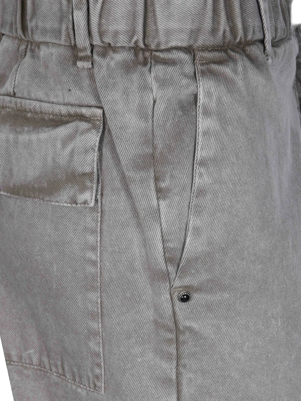 White Sand belted tapered trousers Grijs
