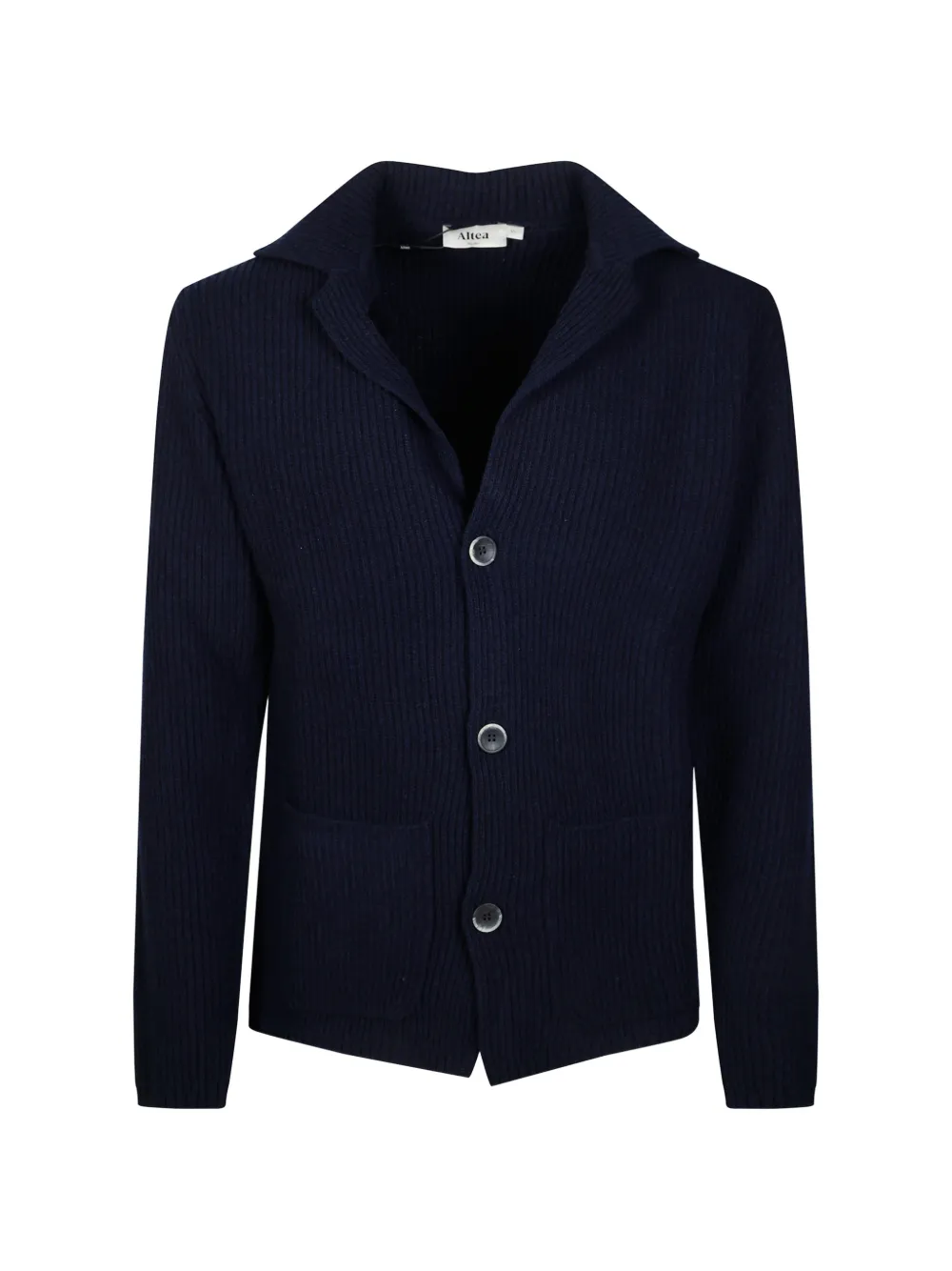 Altea ribbed-knit notched-lapels sweater - Blue