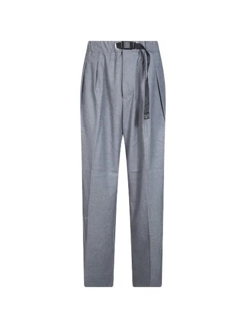 White Sand belted pleated trousers
