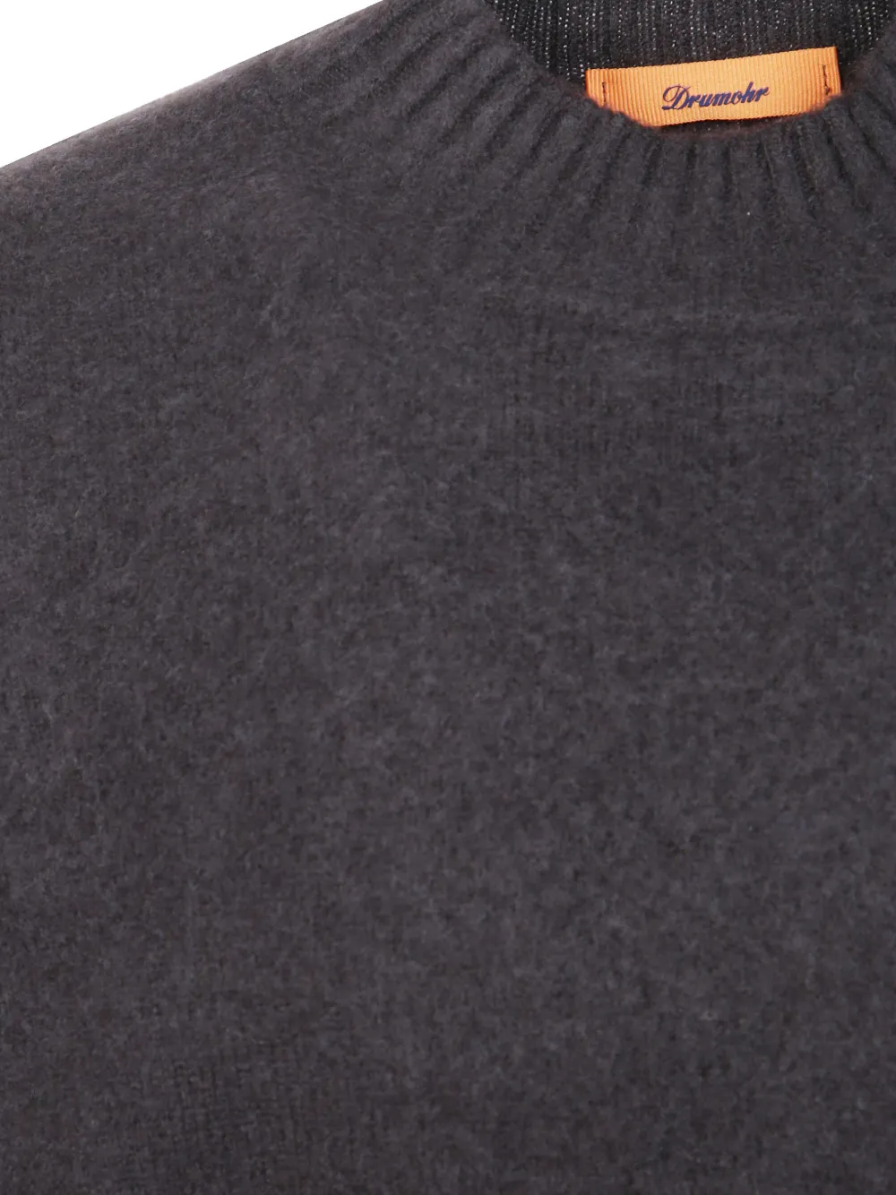Drumohr brushed-finish mock-neck sweater Grijs