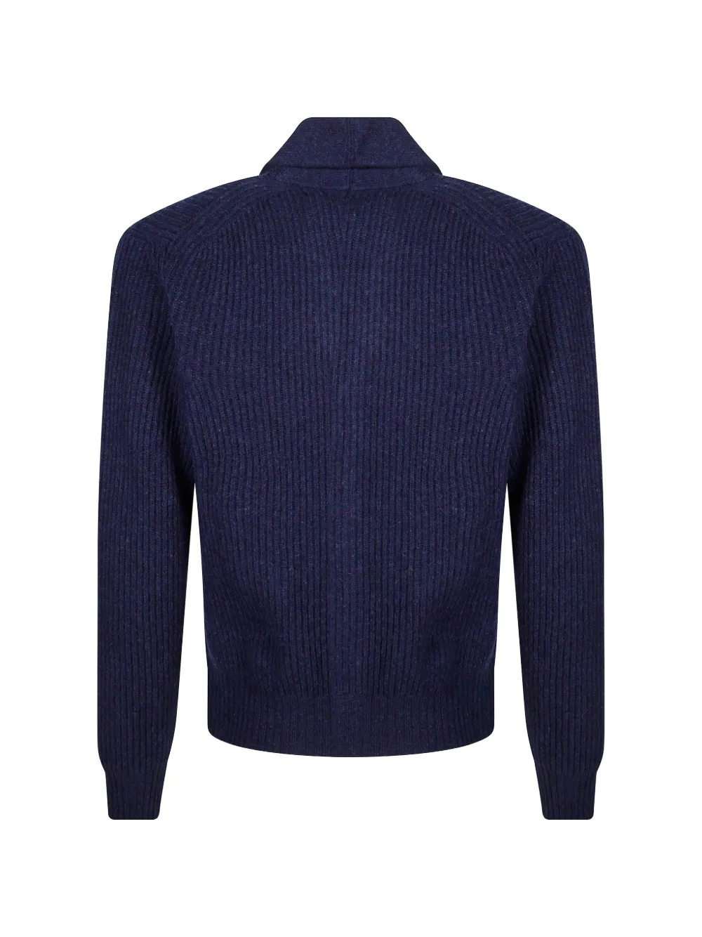 Altea ribbed shawl-collar cardigan Blauw