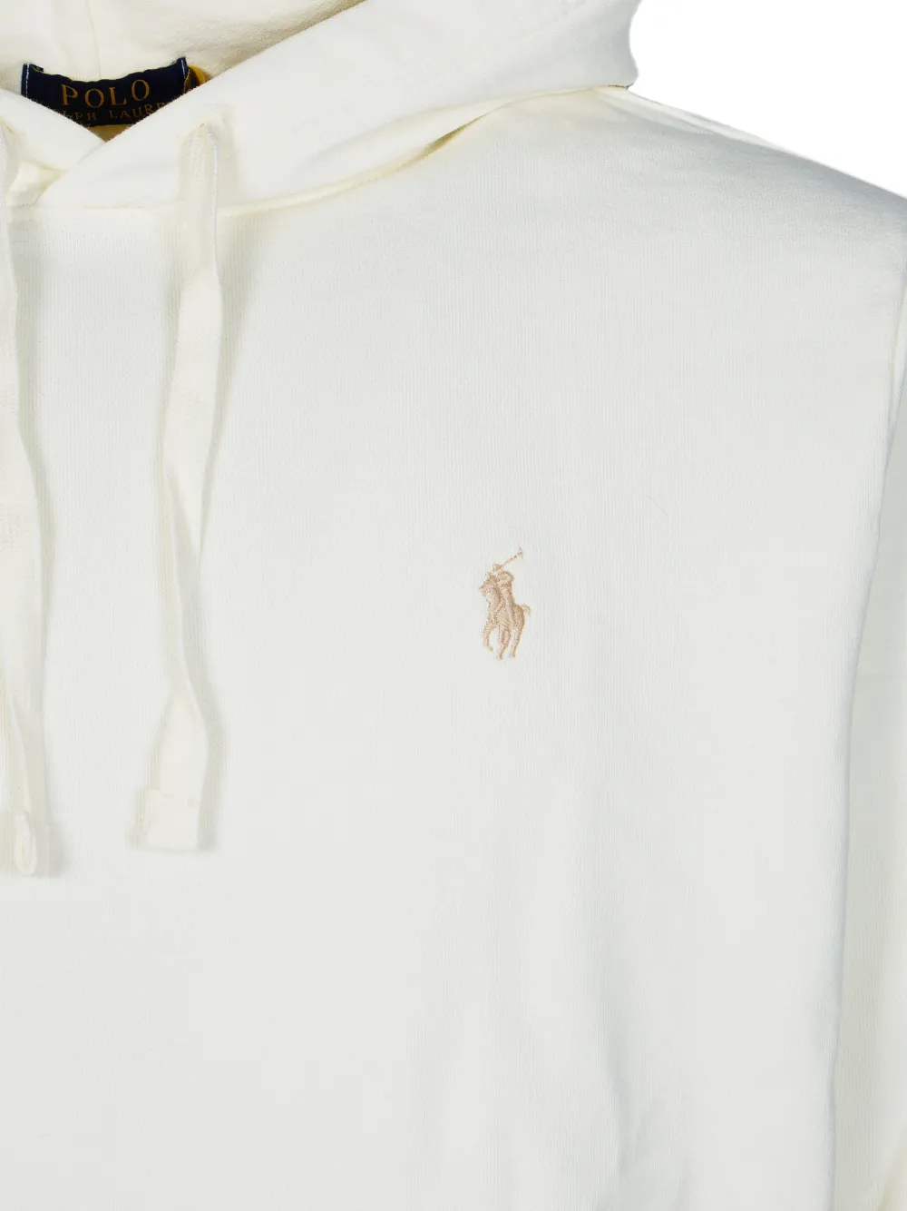 Polo Ralph Lauren Loopback hoodie met geborduurd logo en trekkoord Wit
