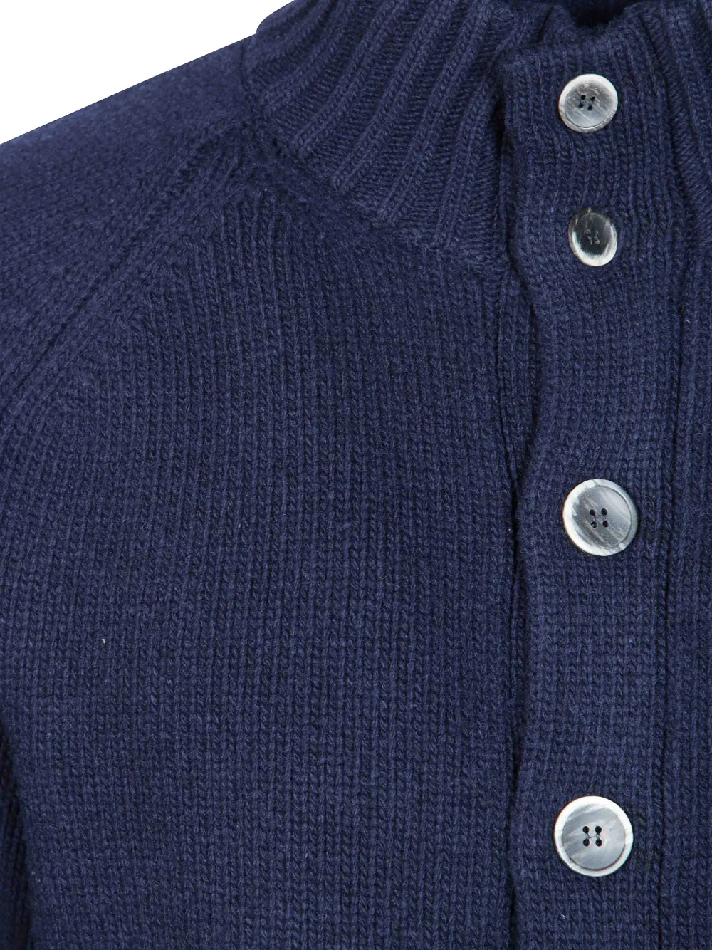Altea Vest met knopen en raglanmouwen Blauw