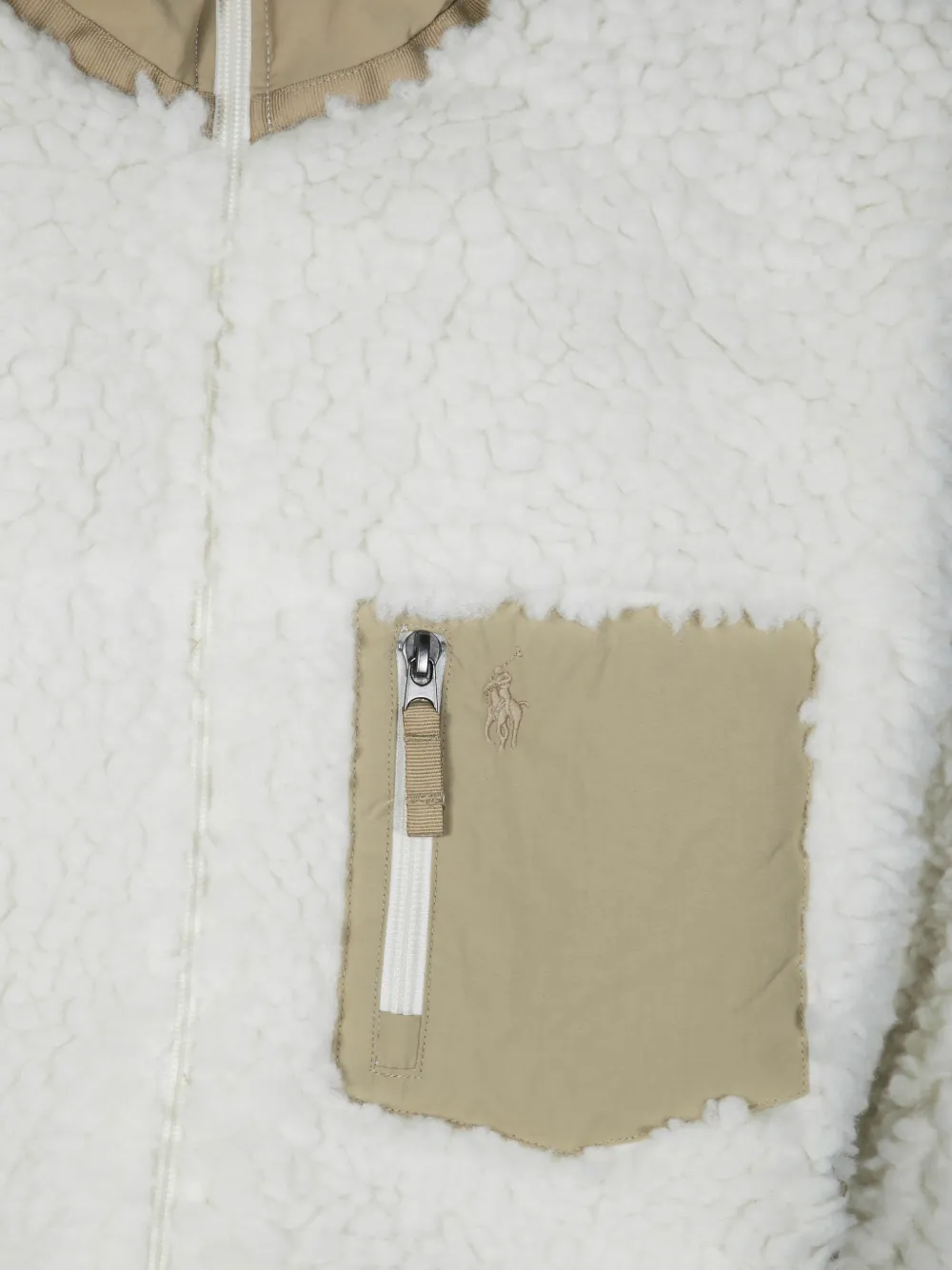 Polo Ralph Lauren Fleece jack met rits Wit