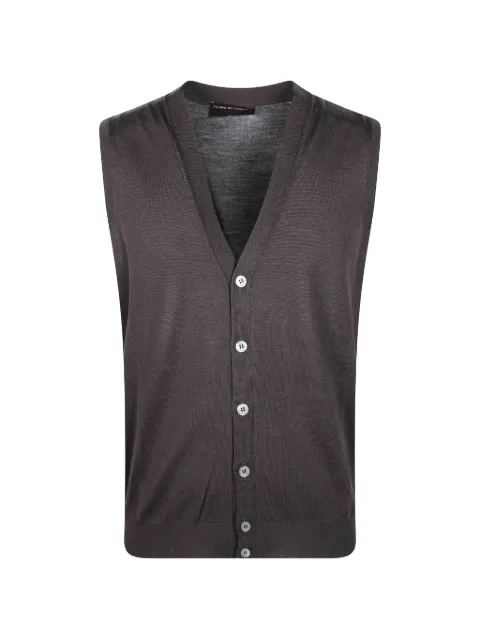 Filippo De Laurentiis button-up V-neck vest