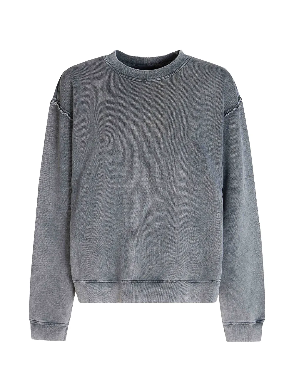 Haikure faded rear-slit sweatshirt - Grigio