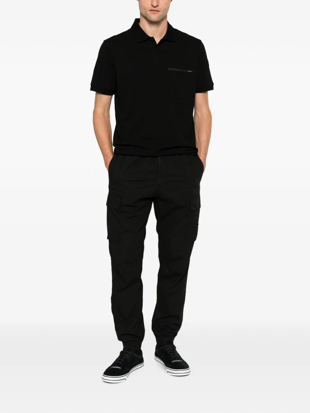 Moncler Poloshirt met borstzak Zwart