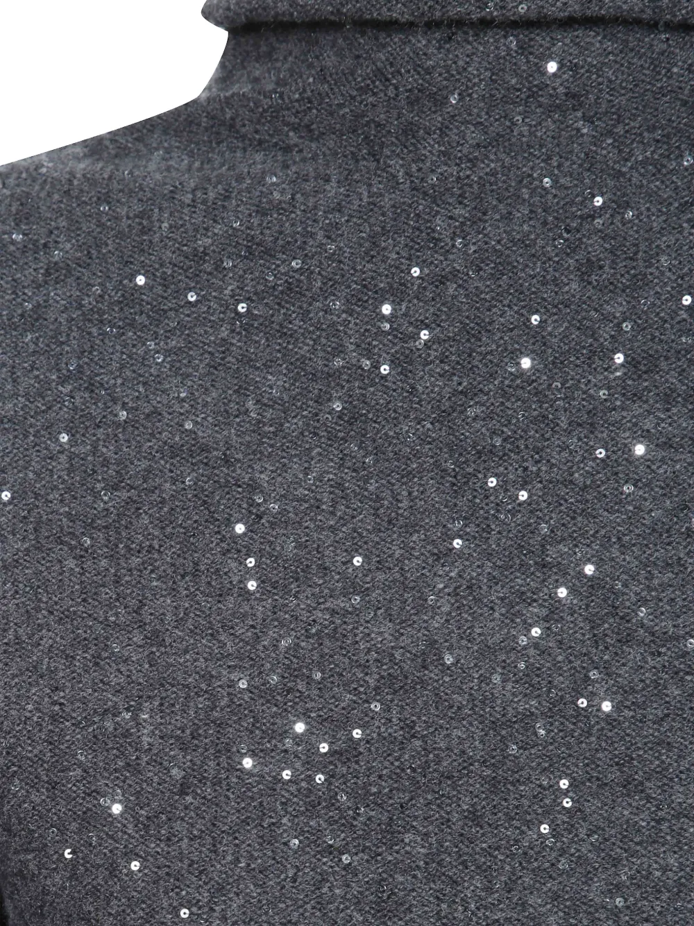 Antonelli sequin-embellished roll-neck sweater Grijs