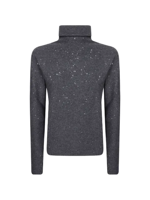 Antonelli sequin-embellished roll-neck sweater