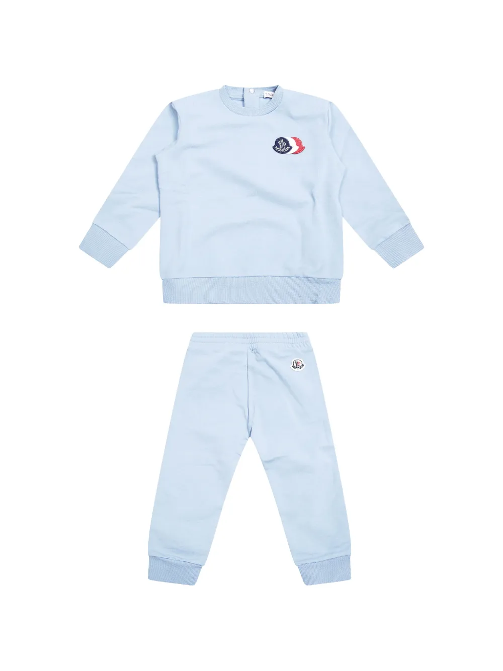 Moncler Enfant Trainingspak met logopatch Blauw