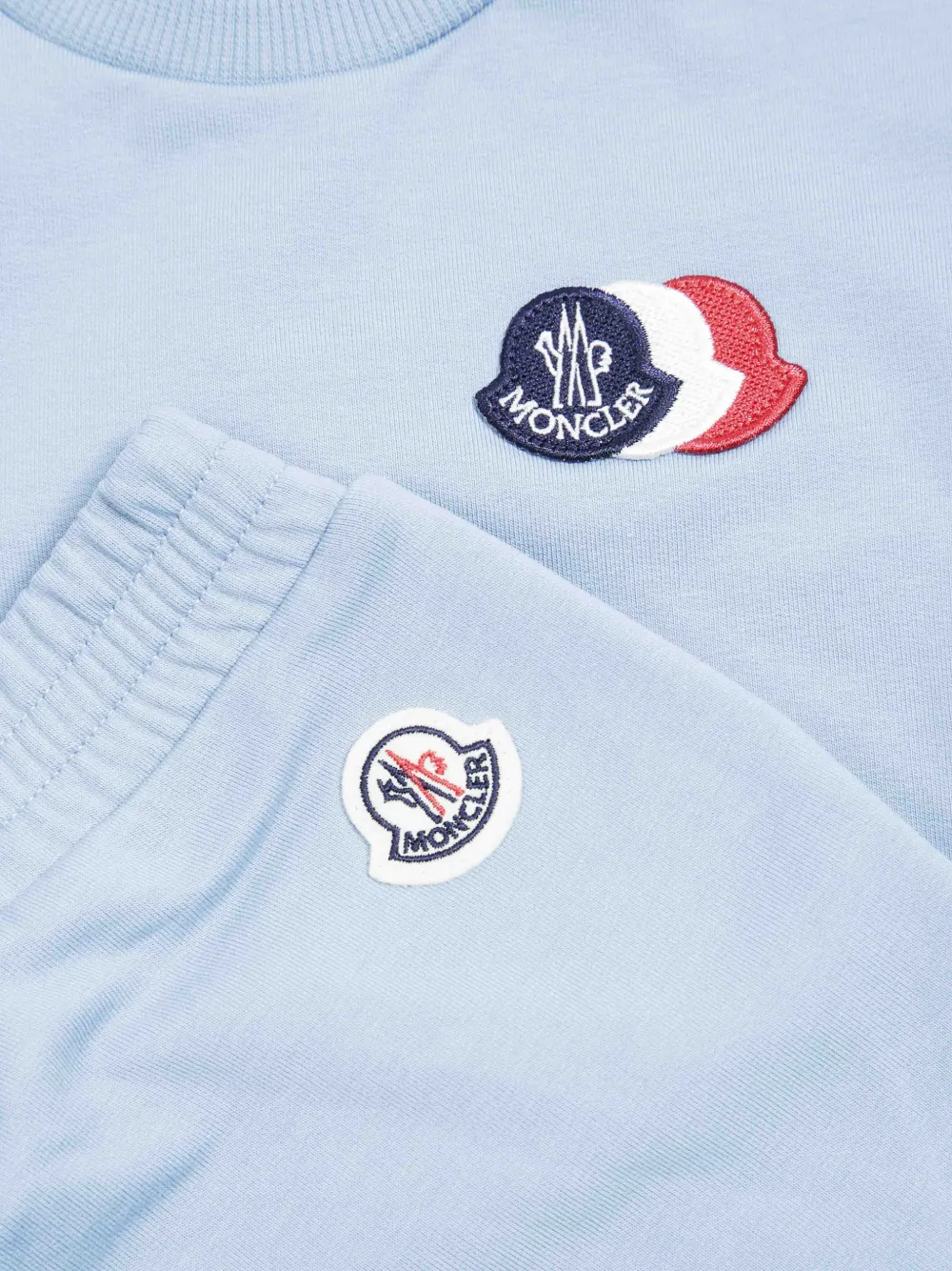 Moncler Enfant Trainingspak met logopatch Blauw
