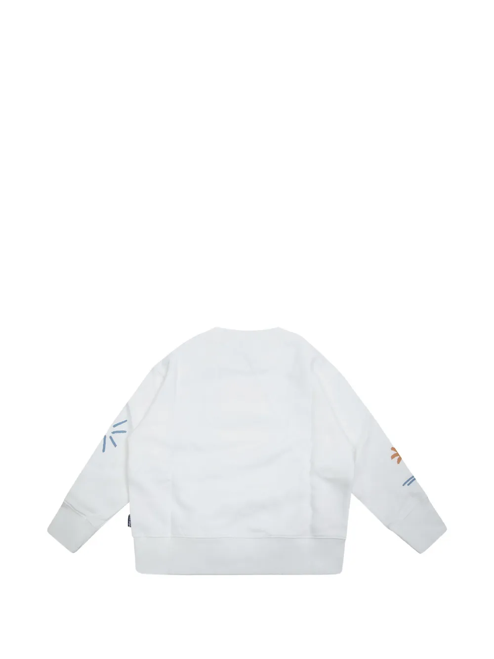 Palm Angels Kids logo-print cotton sweater Wit