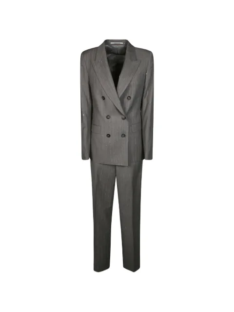 Tagliatore Cutter sequin-embellished pinstripe suit
