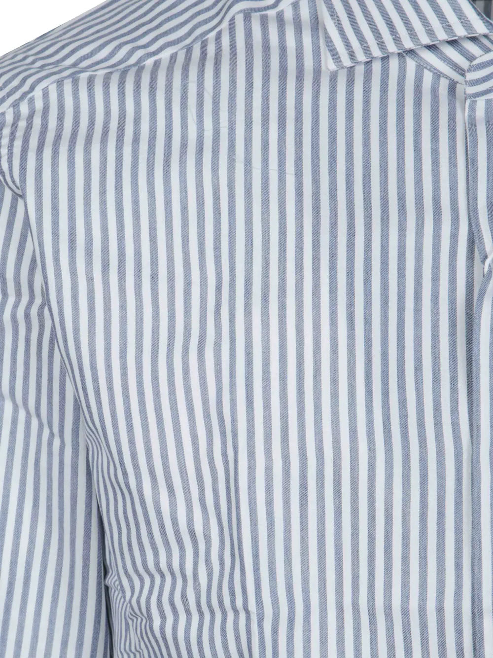 Xacus Gestreept overhemd Blauw