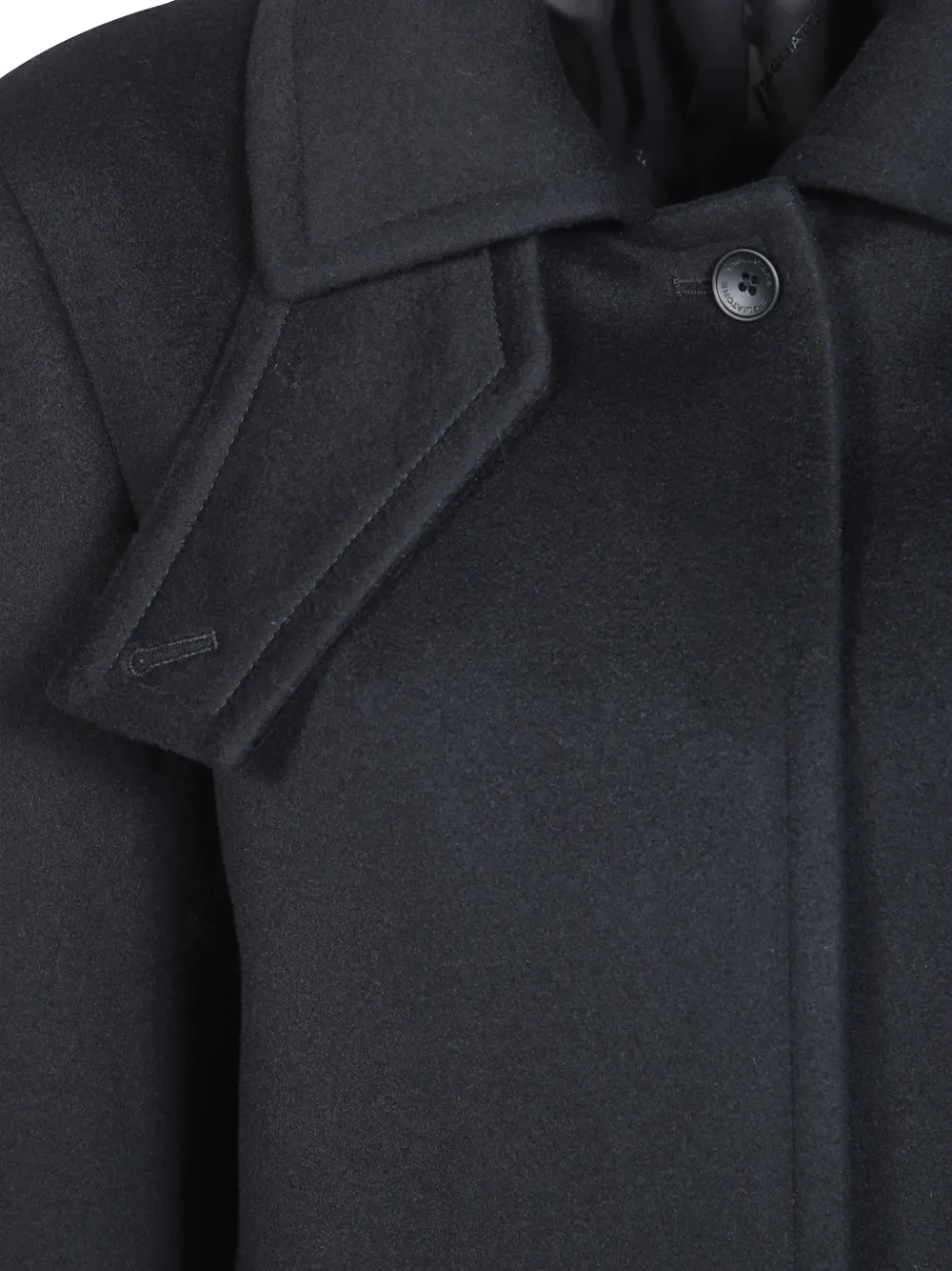 Tagliatore Bethany gun-flap coat Zwart