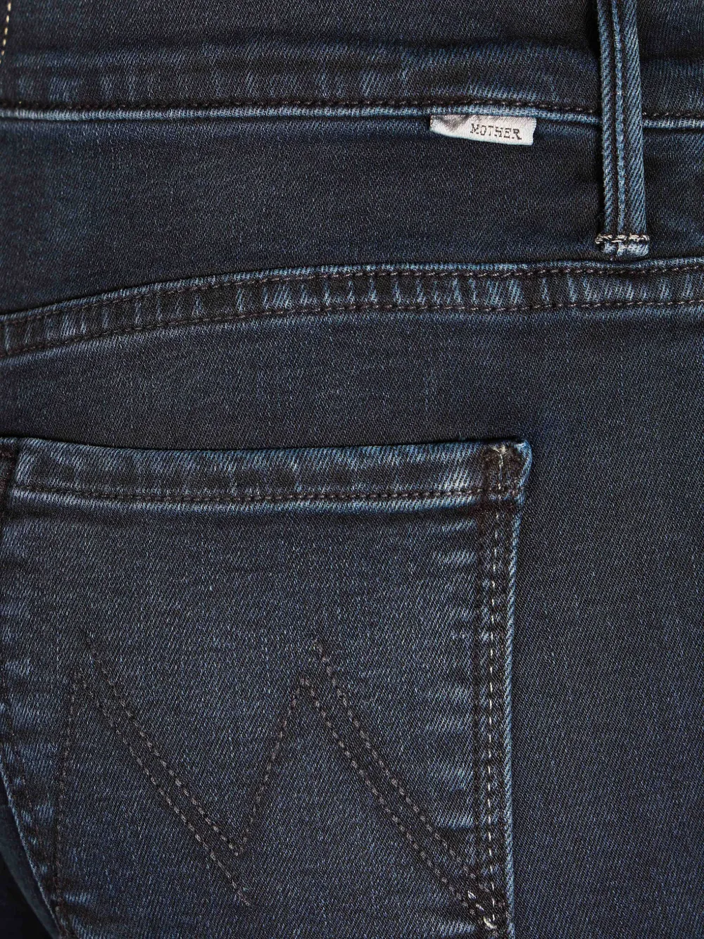 MOTHER The Weekender jeans met franje Blauw