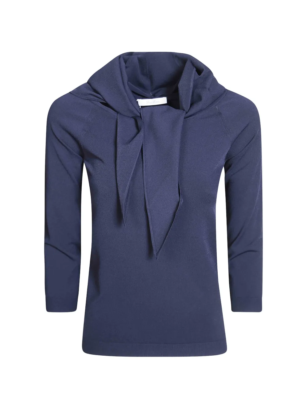 Max Mara hooded raglan-sleeve sweater - Blu