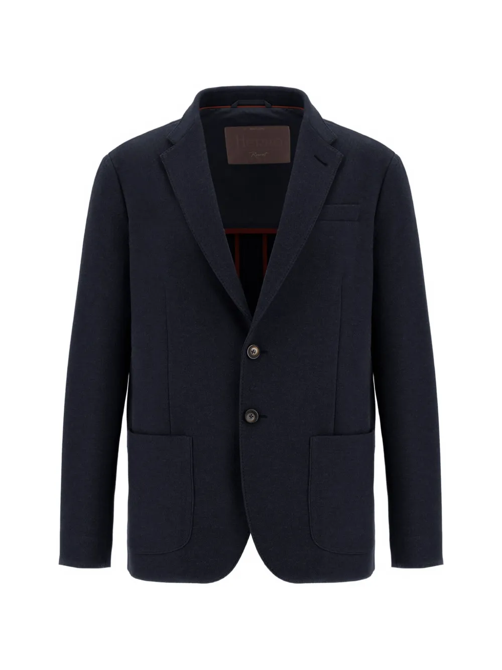 Herno Resort Single-breasted Blazer In Blue