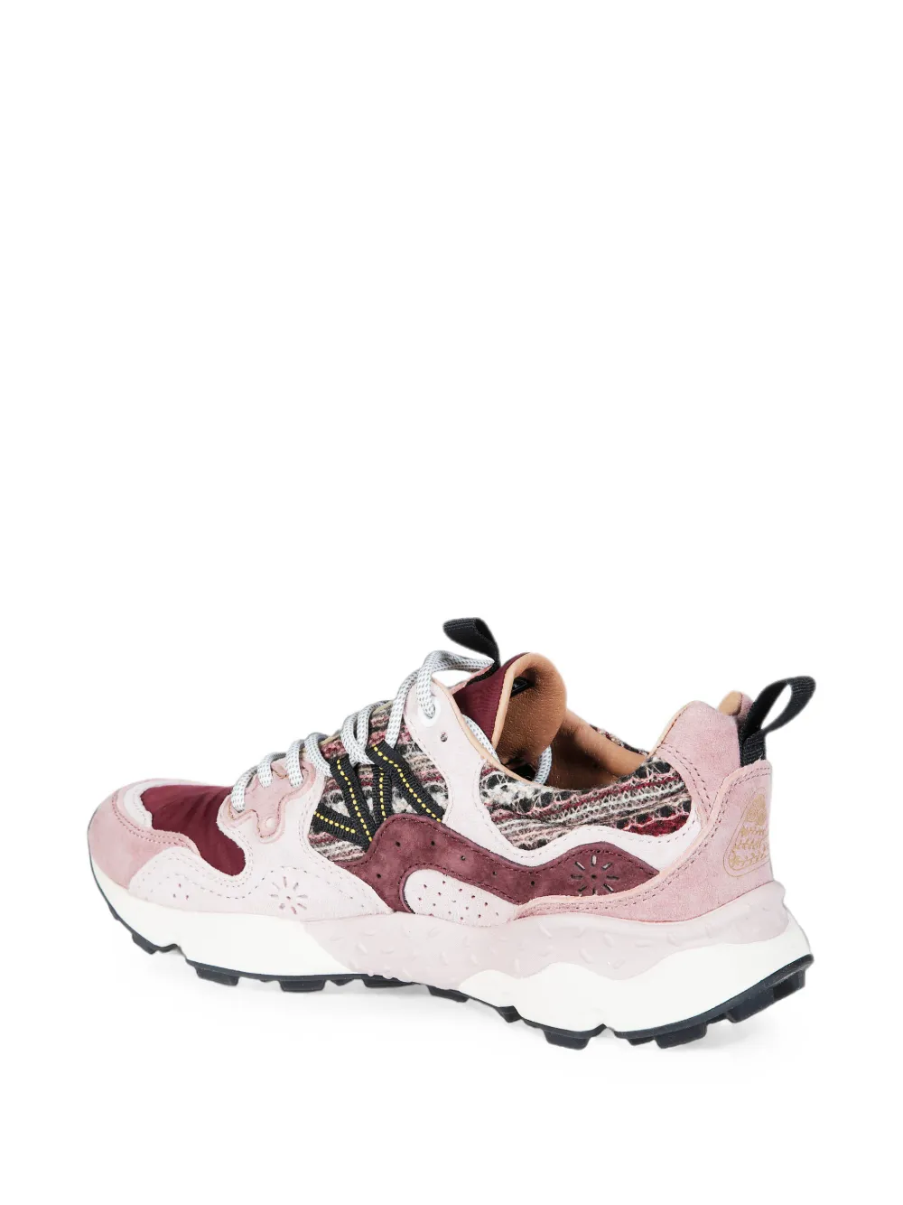FLOWER MOUNTAIN Yamano 3 panelled sneakers Roze