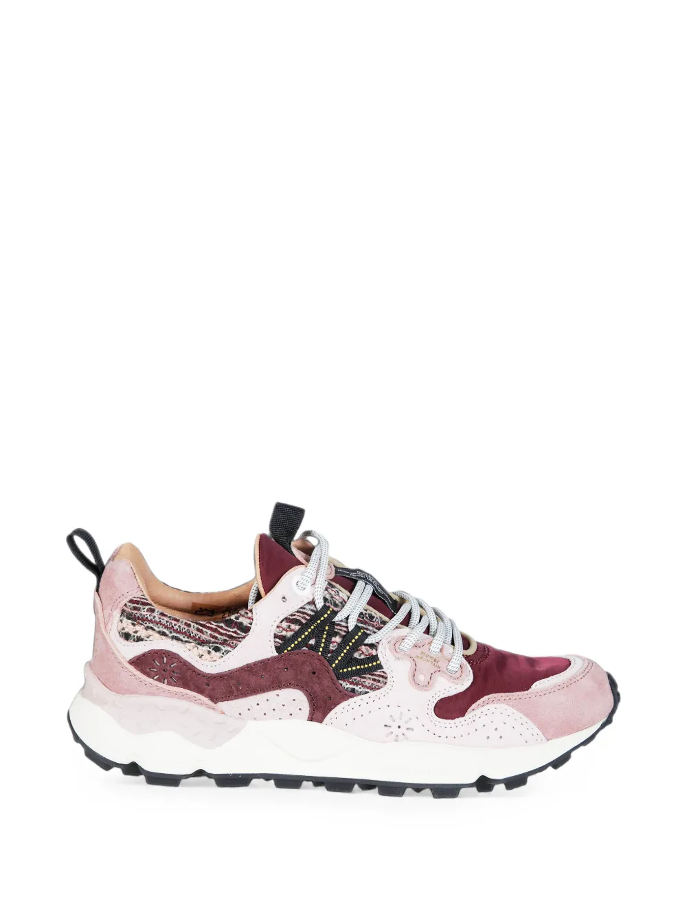 FLOWER MOUNTAIN Yamano 3 panelled sneakers Roze