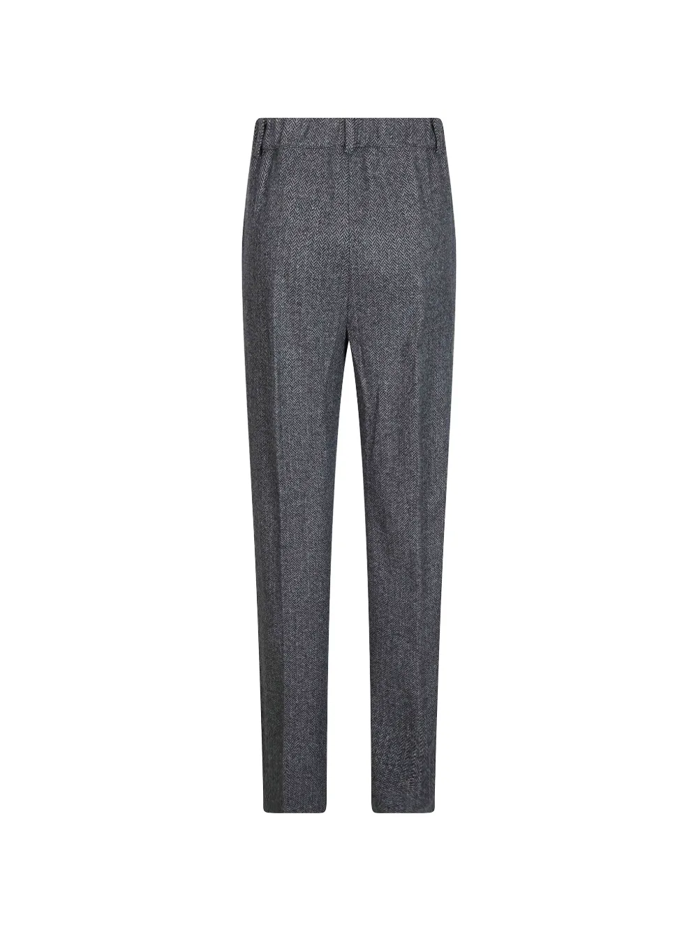 Weekend Max Mara Gebreide straight broek met visgraat-patroon Grijs