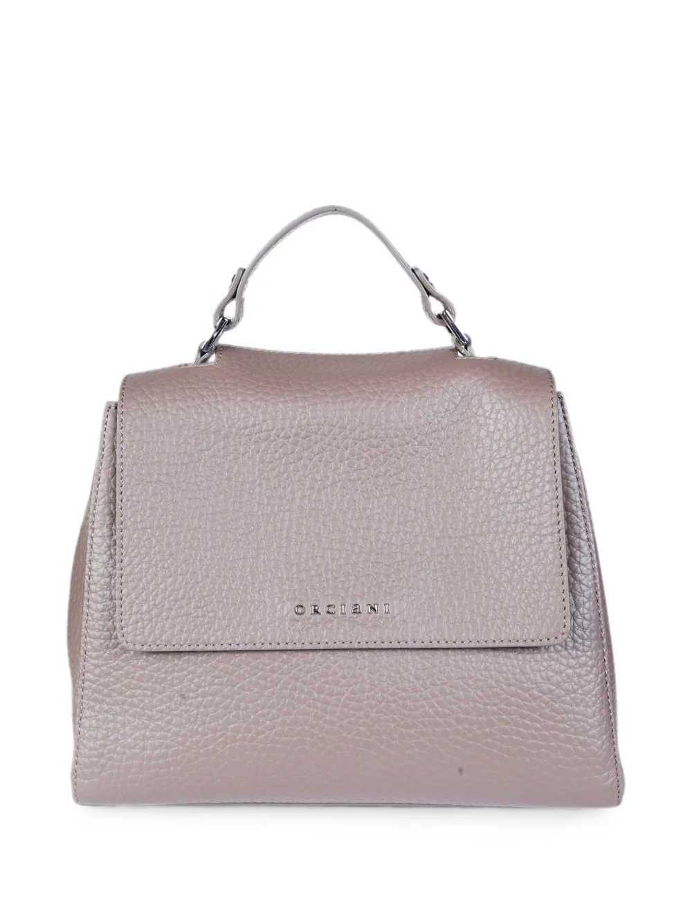 Orciani small Sveva pebbled calf leather tote bag - Nude