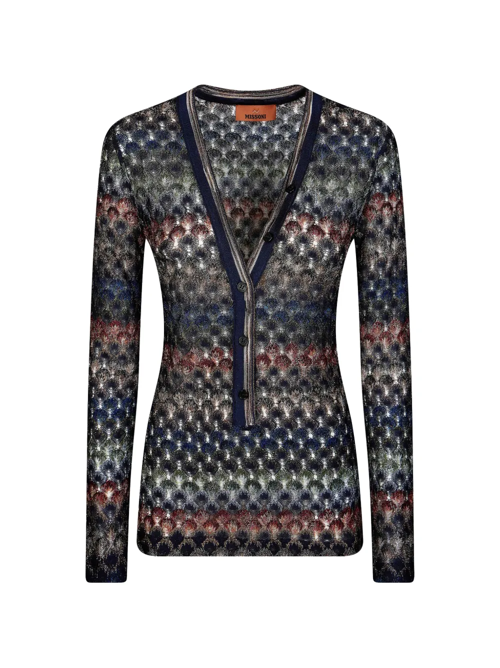 Missoni Gehäkelter Cardigan - Blau