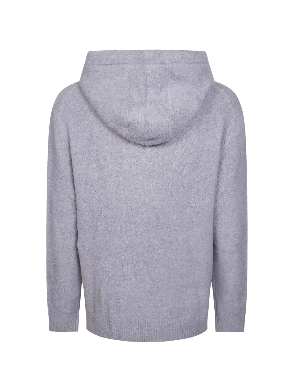 Paolo Pecora knitted drawstring hoodie Grijs
