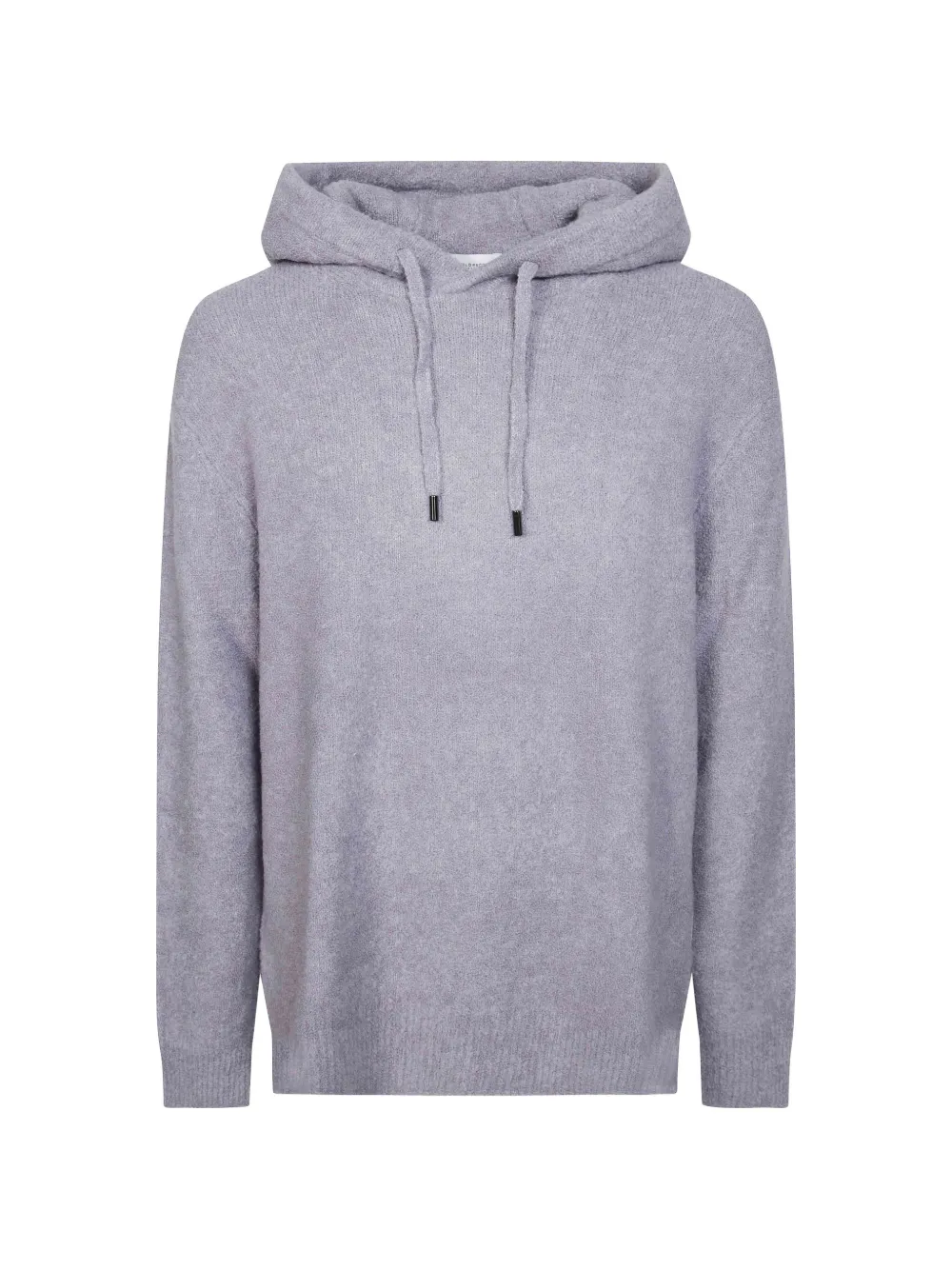Paolo Pecora knitted drawstring hoodie Grijs