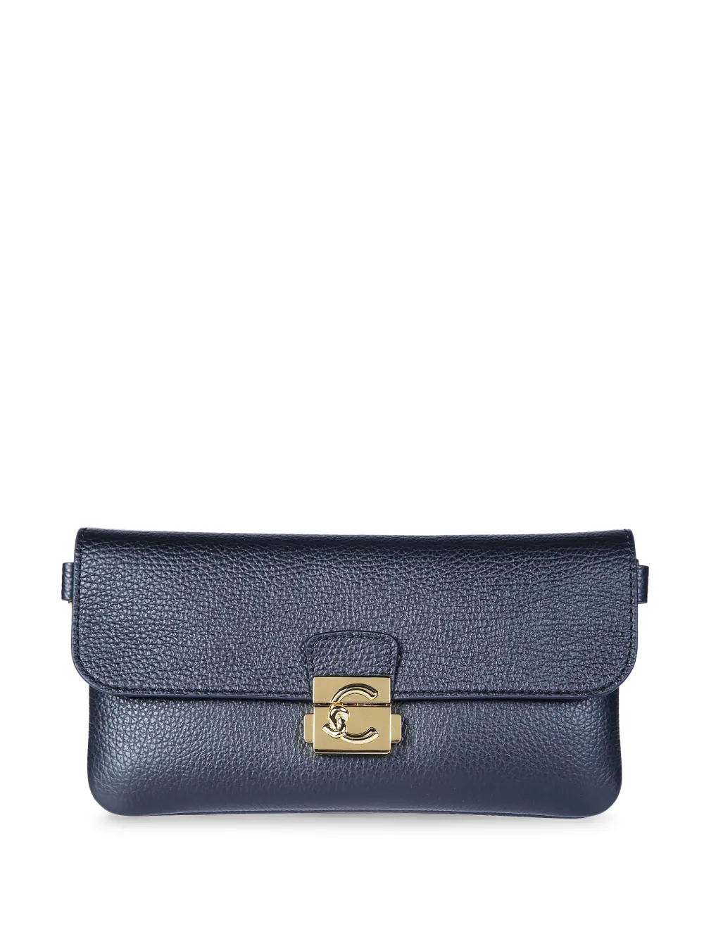Coccinelle C-Me Lock grained leather shoulder bag · OS