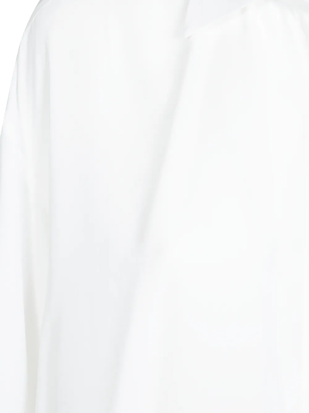 DONDUP Oversized crêpe de chine blouse Wit