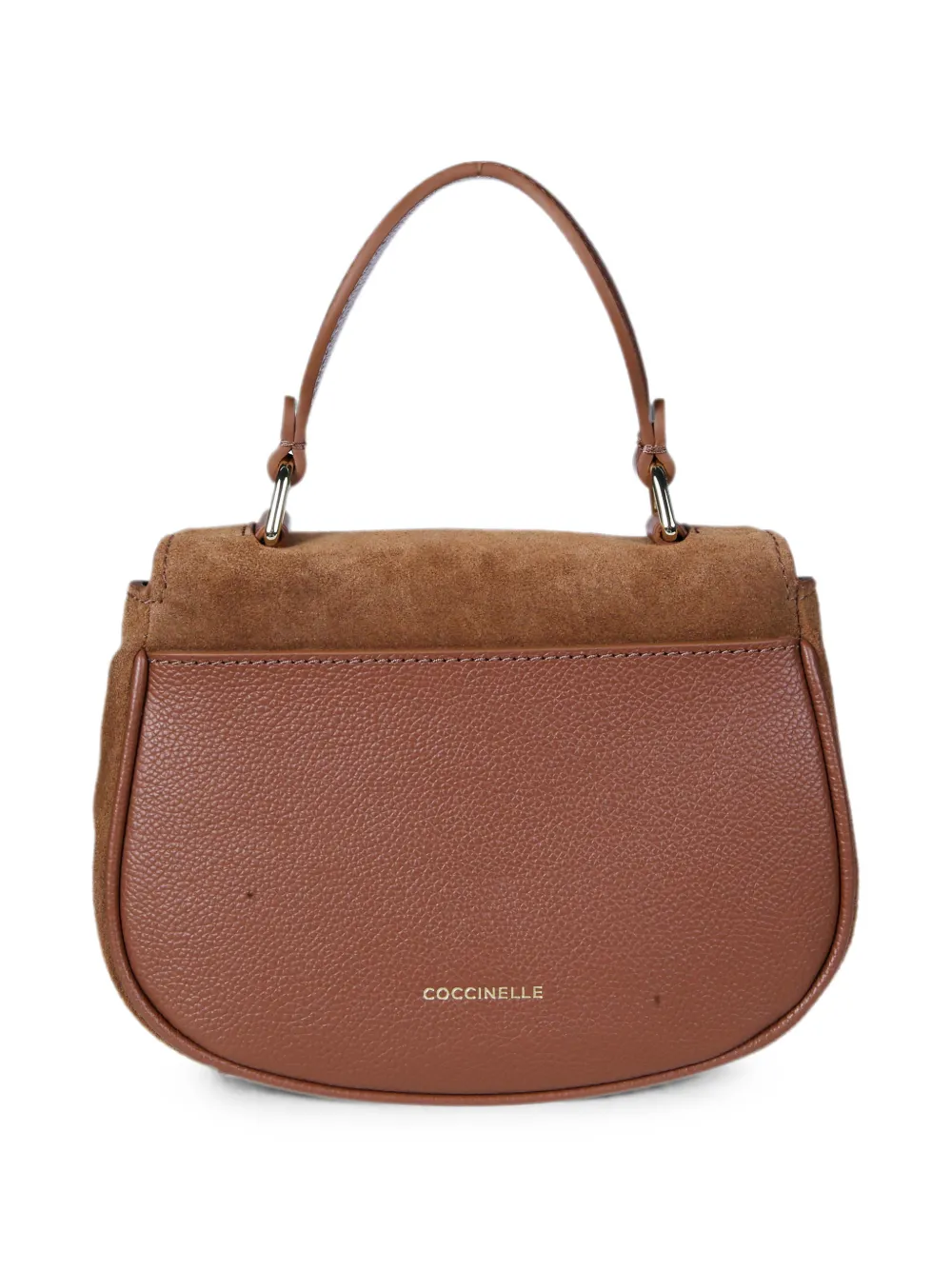 Coccinelle Mavery kalfsleren suède shopper Bruin
