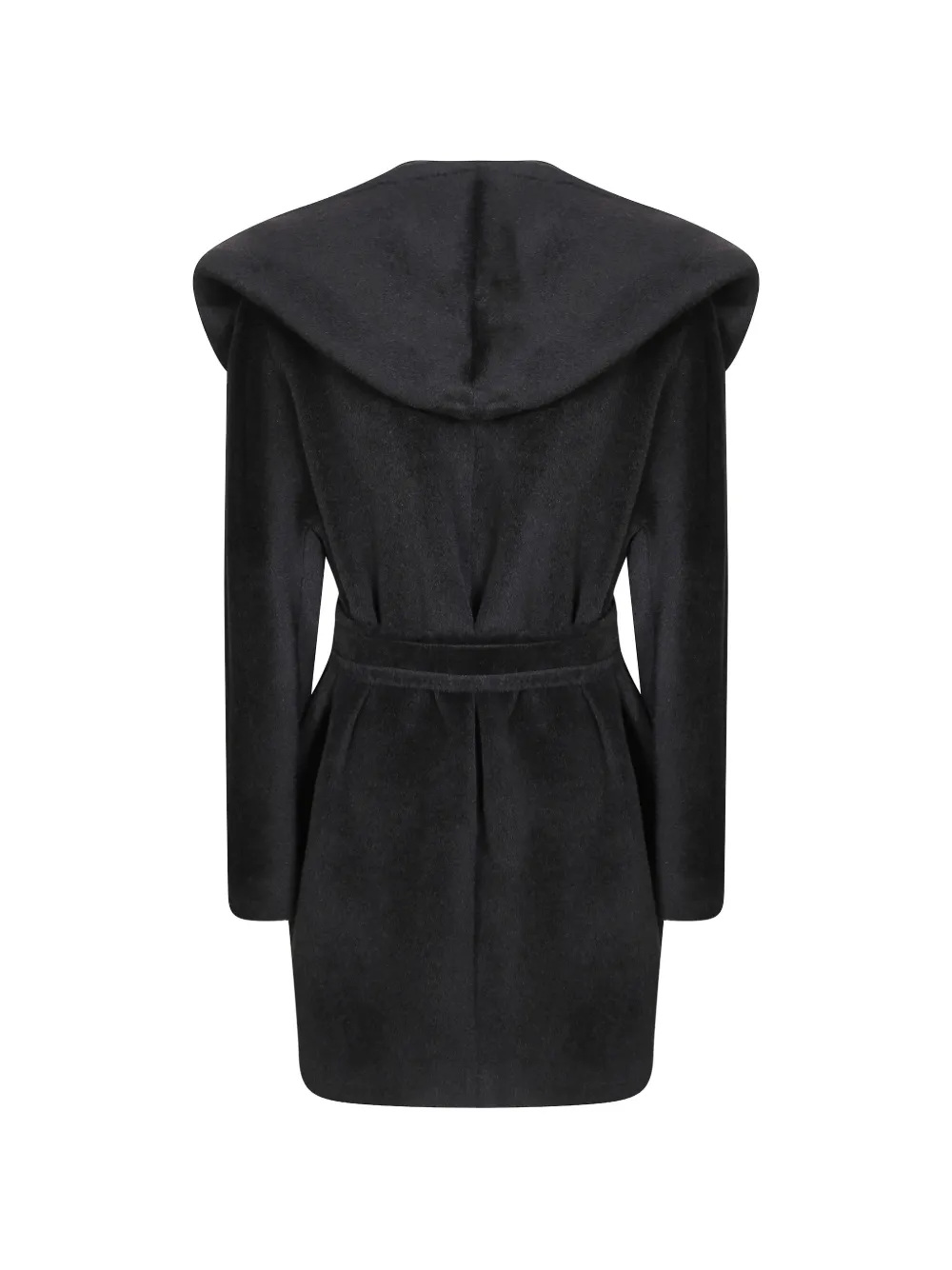 Tagliatore belted hooded coat Zwart