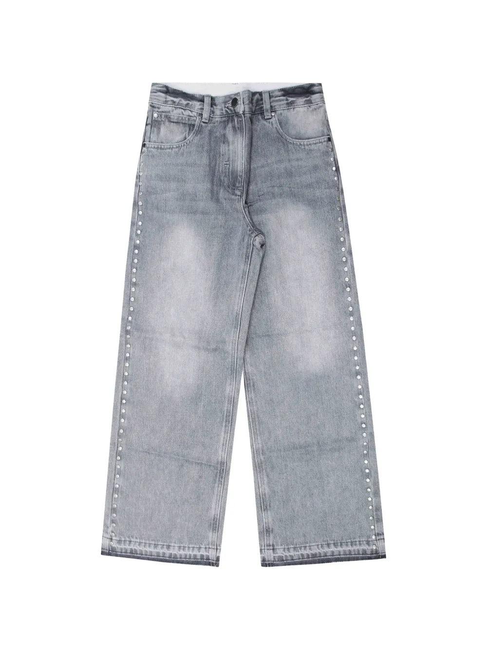 Stella McCartney Kids stud-embellished flared jeans - Grigio