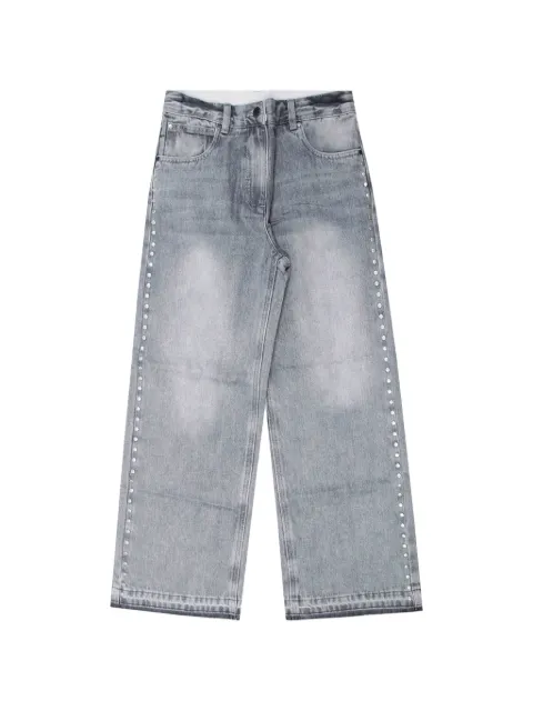 Stella McCartney Kids スタッズトリム フレアジーンズ