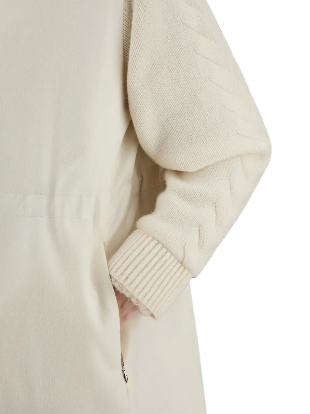 Herno Resort jas met enkele rij knopen Beige
