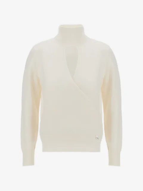 Herno Resort wrap-effect sweater