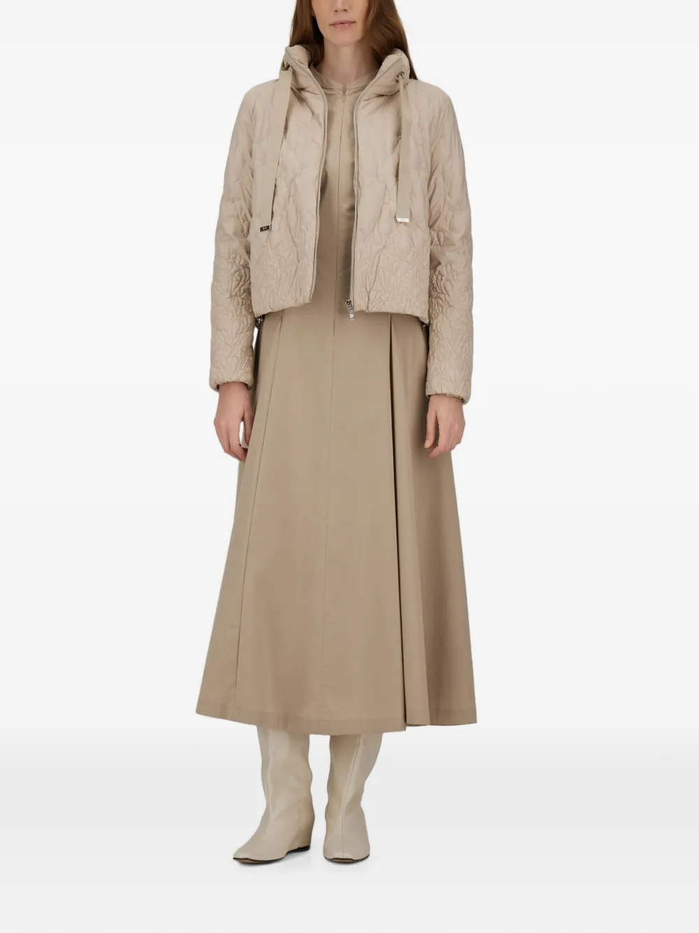 Herno Resort midi-jurk Beige