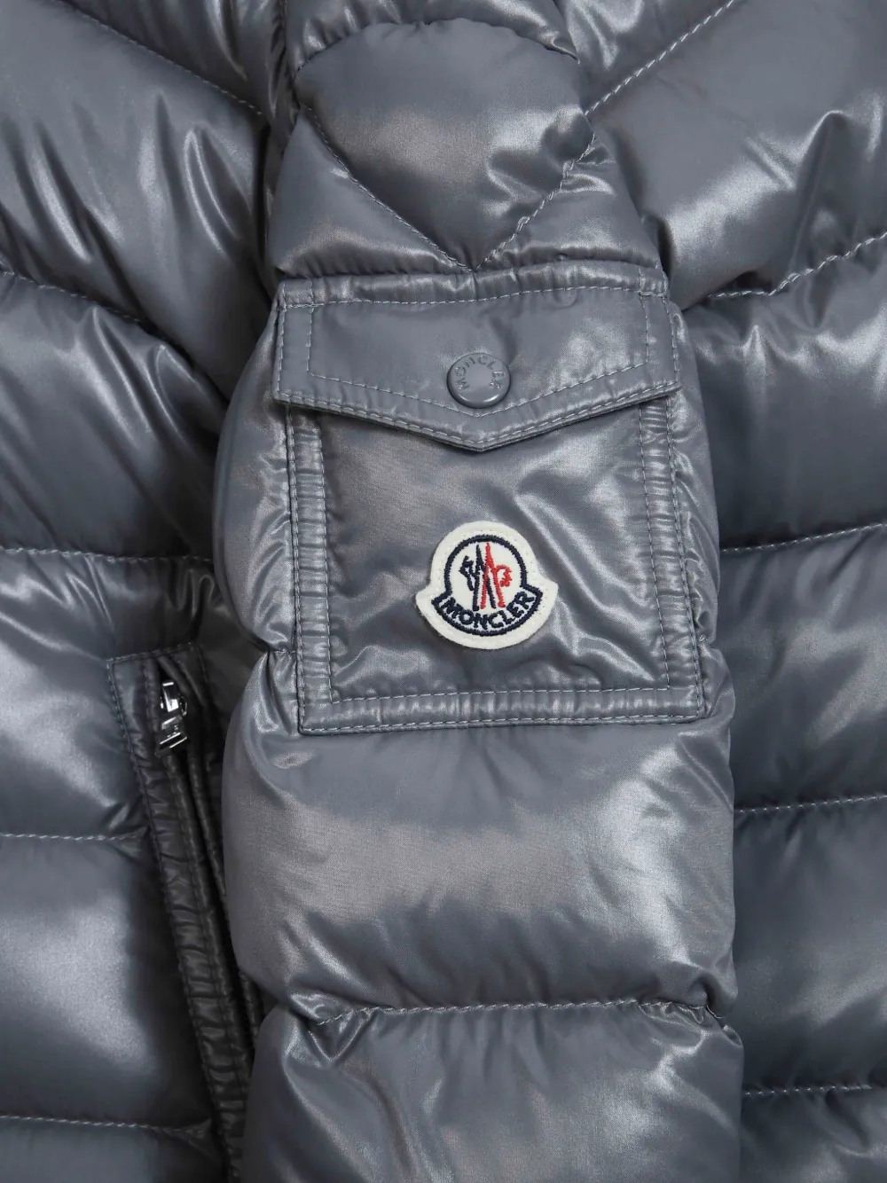 Moncler Enfant Icarus gewatteerd jack Grijs