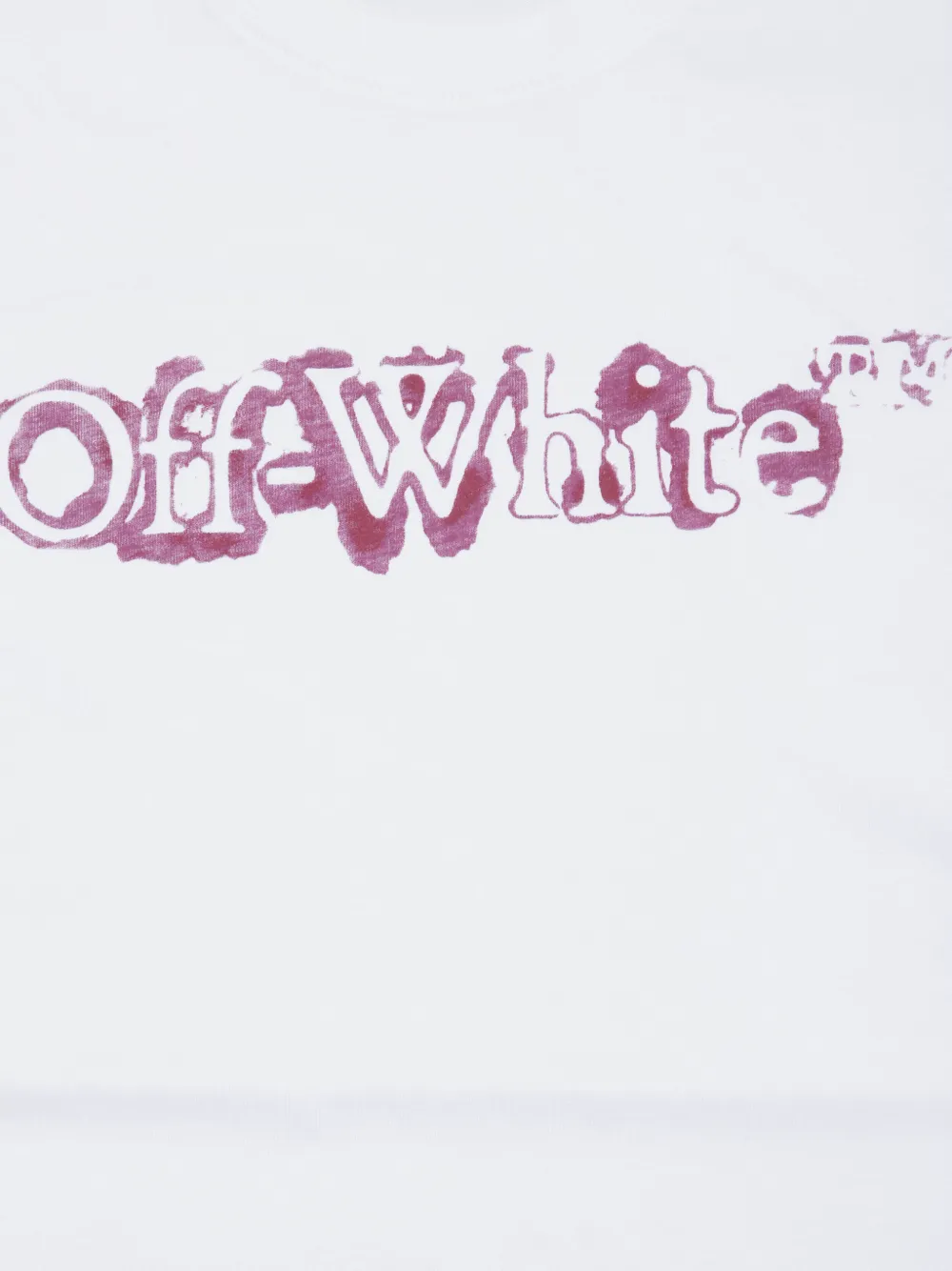 Off-White Kids Bookish logo-print T-shirt Wit