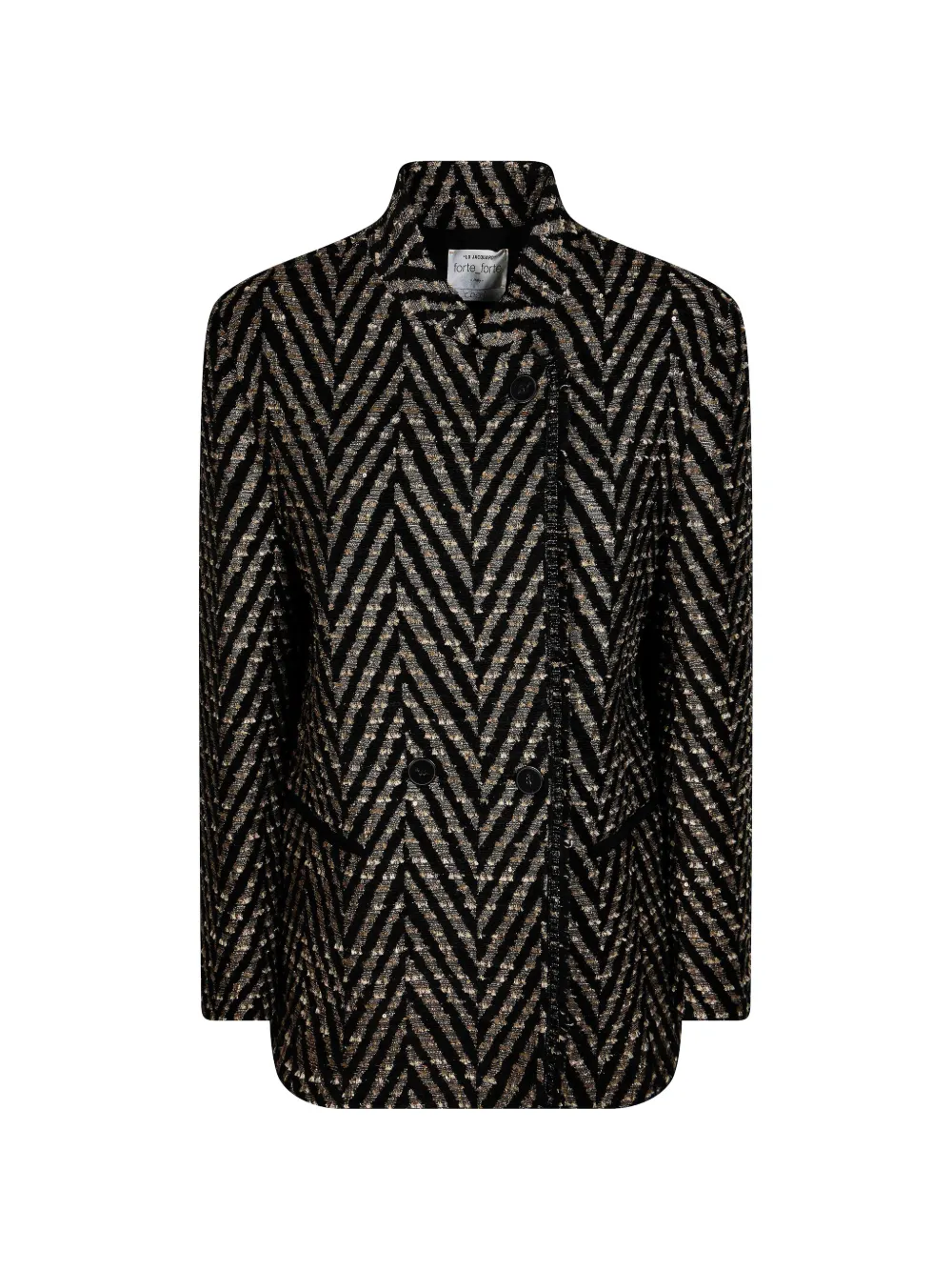 Forte Forte chevron-jacquard jacket - Black