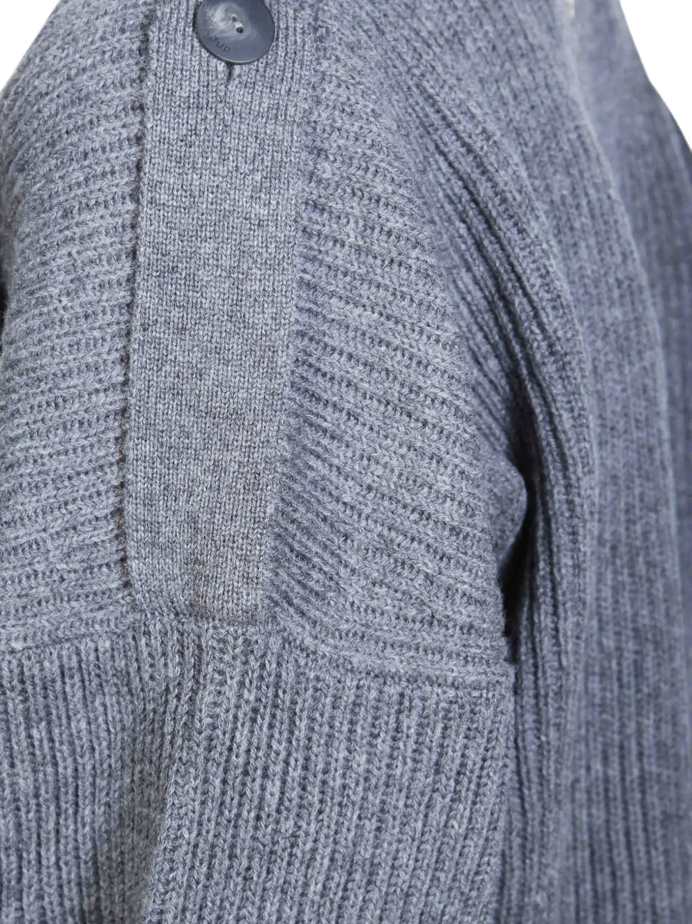 DONDUP Ribgebreid vest Grijs