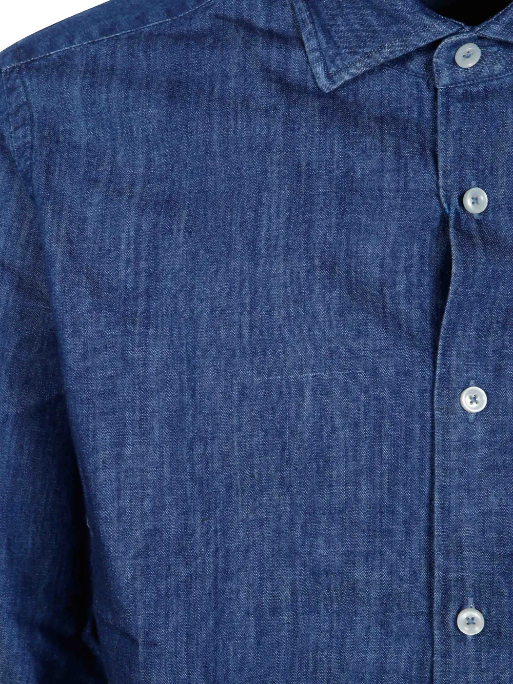Xacus Denim overhemd Blauw