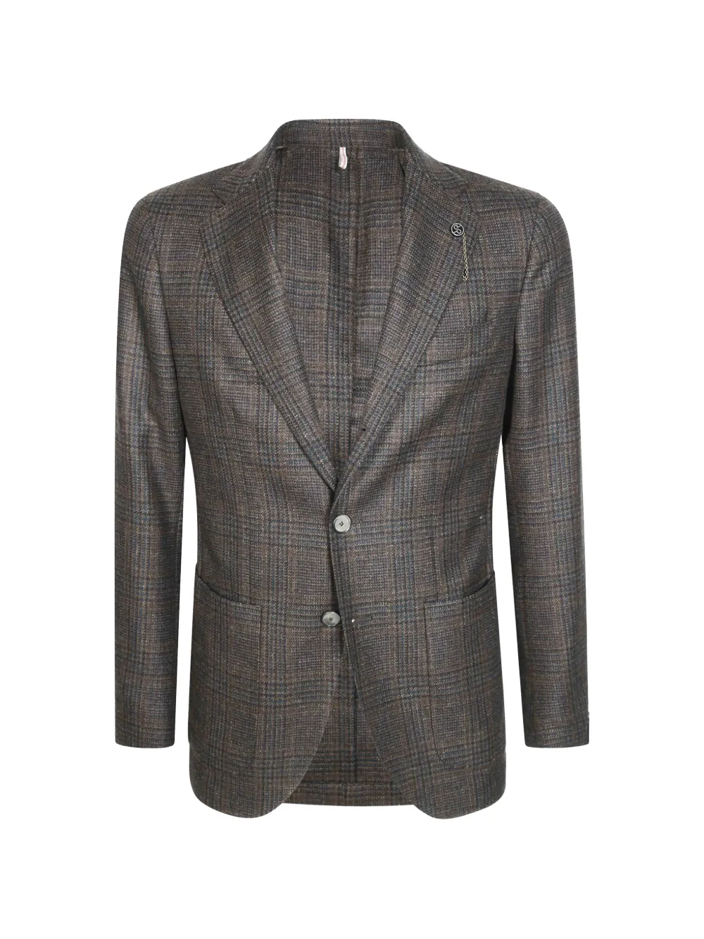 Santaniello prince of wales check blazer - Marrone
