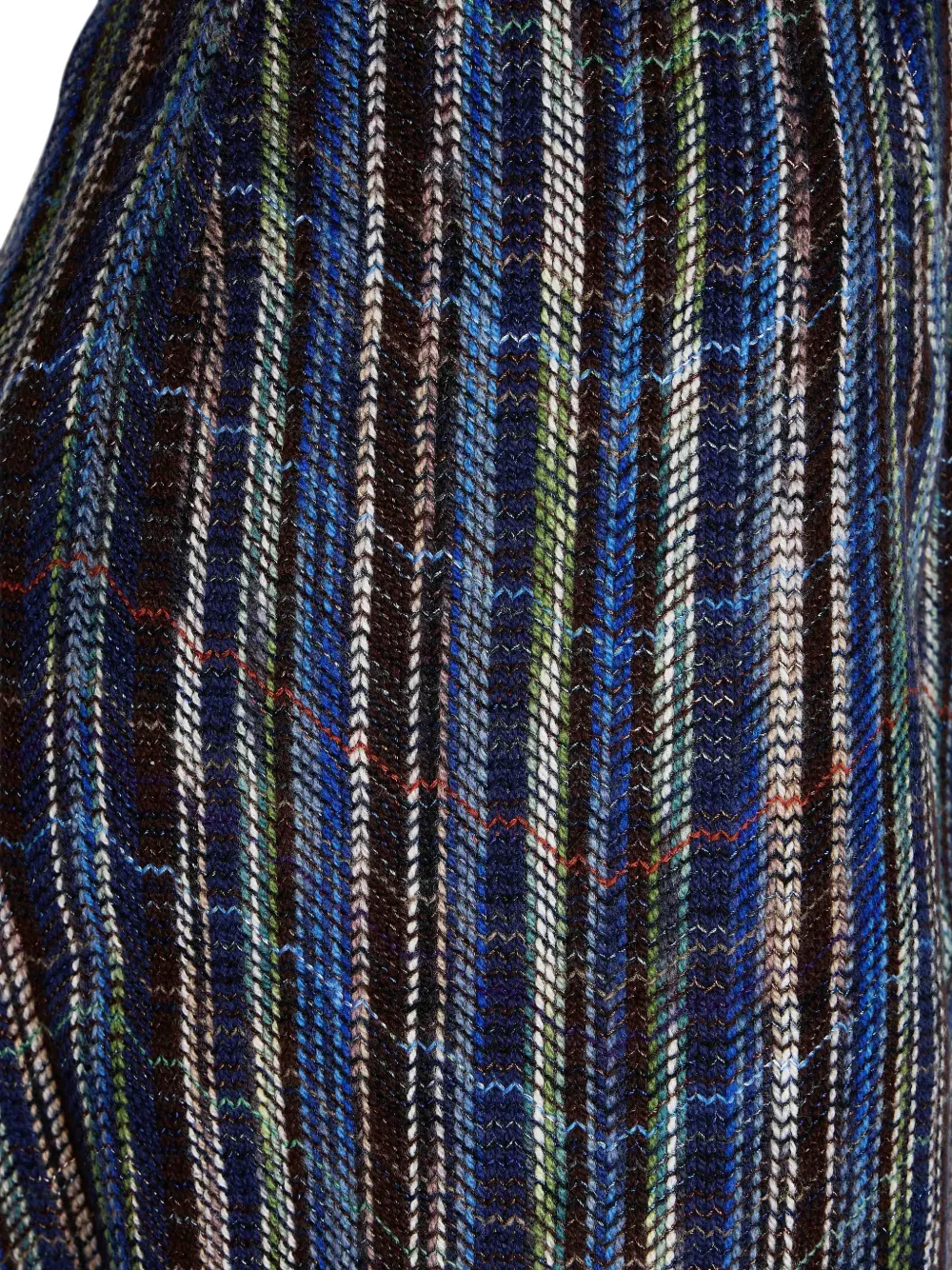 Missoni Striped Knitted Mini Skirt in Blue, view 3