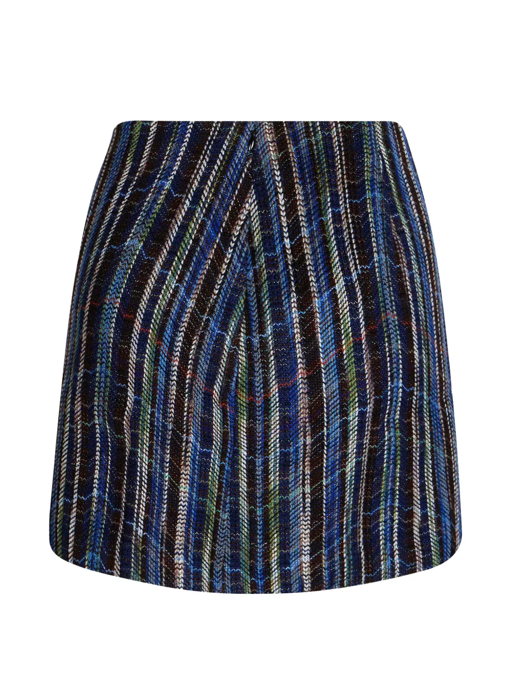 Missoni Striped Knitted Mini Skirt in Blue, view 2