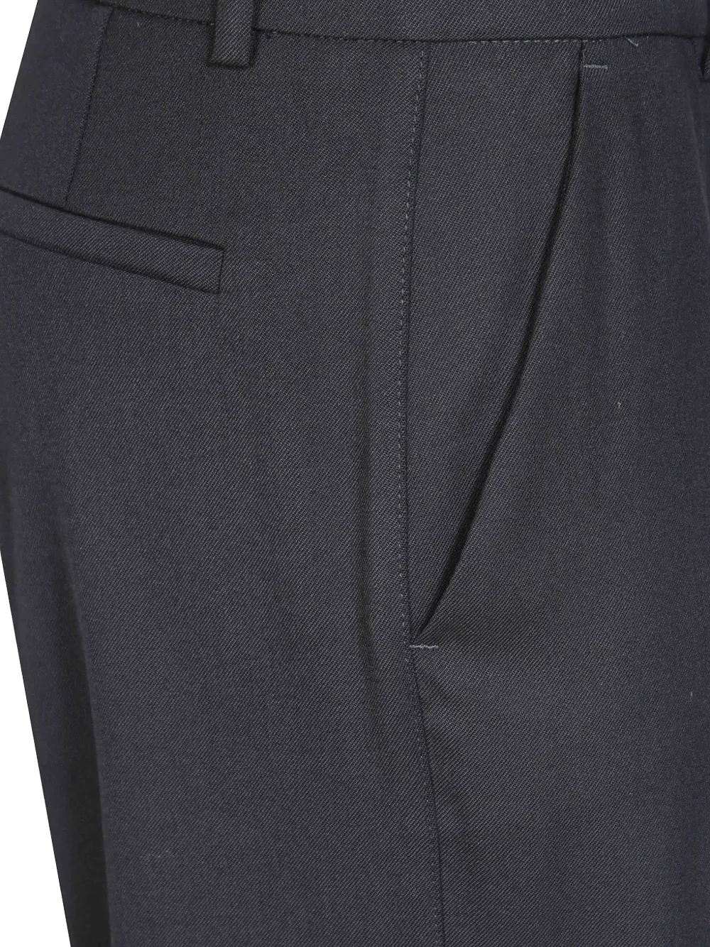 P.A.R.O.S.H. Sallia pressed-crease trousers Zwart