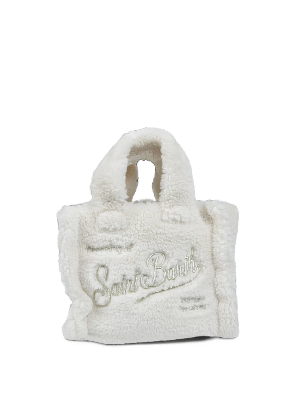 MC2 Saint Barth mini Vanity teddy tote bag Wit