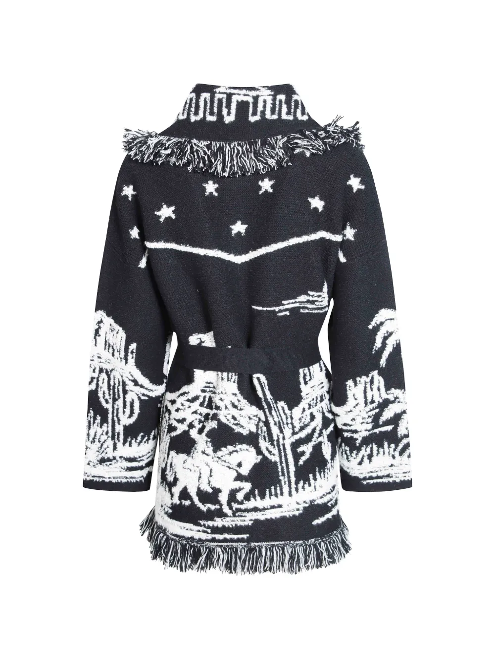 Alanui Canyon Spirit vest met franje Zwart