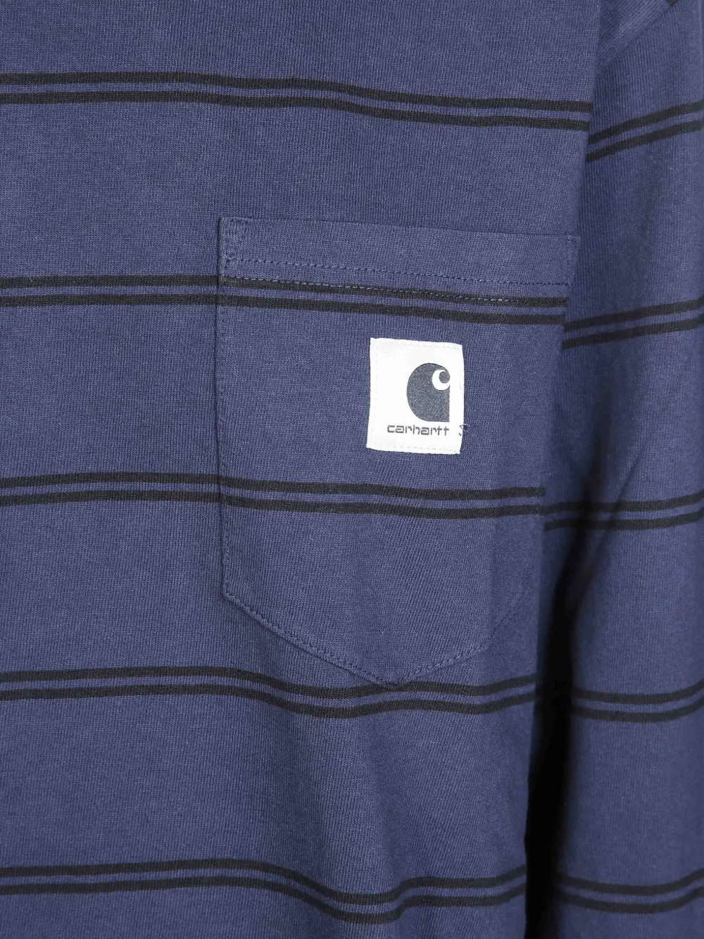 Carhartt WIP Cardona gestreept T-shirt met zak Blauw